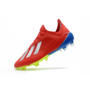 Kopačky Pánské Adidas X 18.1 FG – Červené Stříbrný